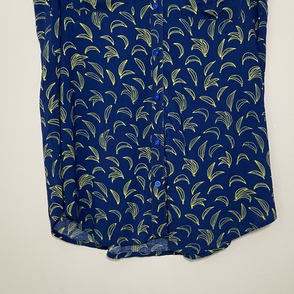 Anthropologie Maeve Sunseeker Banana Print Top - Picture 3 of 6